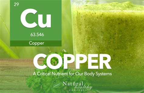 The Many Sources Health Benefits Of Copper Healthy Concepts With A