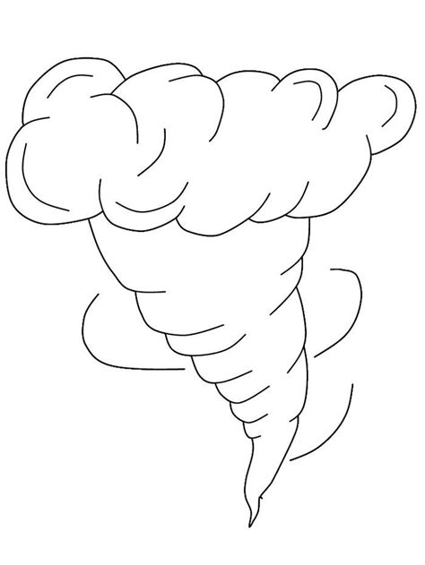 Tornado Coloring Page Line Art Free Transparent Clipart Clipartkey