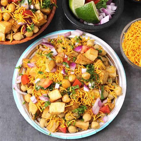 Street Style Aloo Chana Chaat Chickpea Potato Salad Recipe