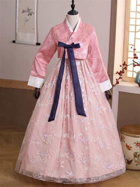 Korean Traditional Hanbok Female Court Costume Korean Minority Etsy