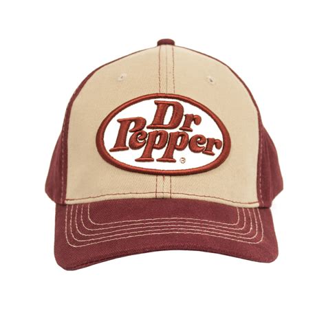 Dr Pepper Oval Logo Hat Tan And Red Tee Luv