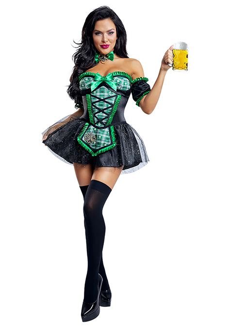 lucky beer girl women s costume