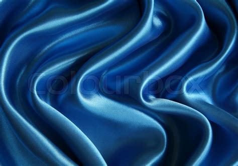 Smooth Elegant Dark Blue Silk Can Use Stock Image Colourbox