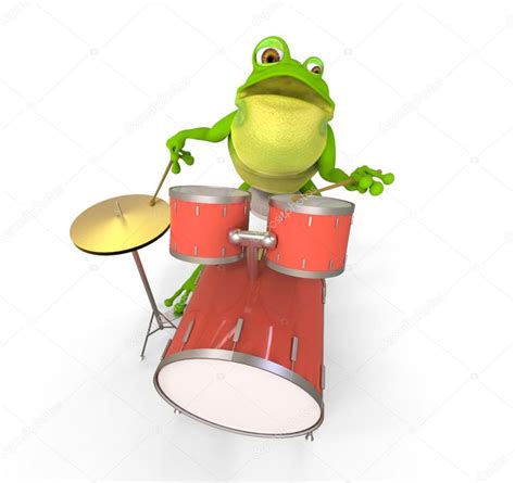 Frog Playing Drums Stock Photo By ©giovannicancemi 19806425