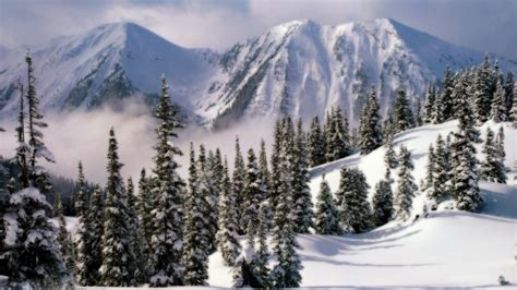 46 Winter Mountain Scenes Wallpaper On Wallpapersafari