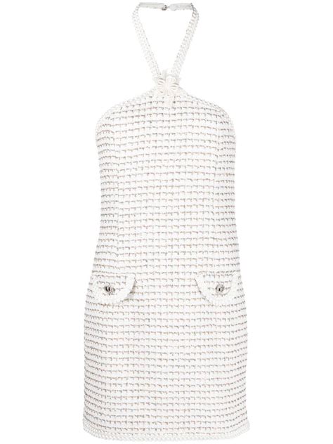 Alessandra Rich Tweed Lurex Minidress Farfetch