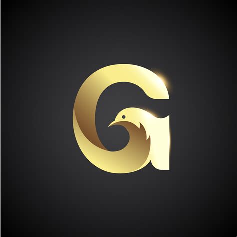 Gold Letter G With Dove Logo Concept 284560 - Download Free Vectors 