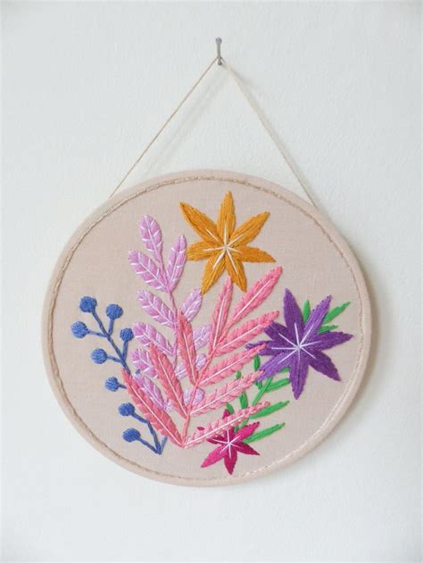 Original Wall Hanging Hand Embroidered And Designed By Lucy Freemanone