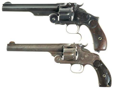 Two Antique Smith And Wesson Single Action Revolvers