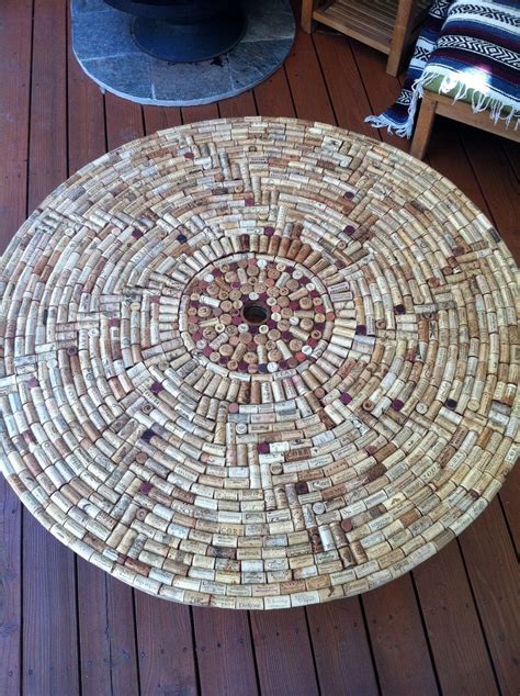 Wine Cork Table Top Dont Know How This Is Done Yet But