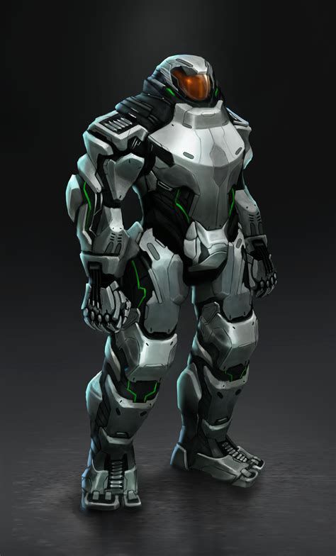 Futuristic Heavy Armor Concept Art