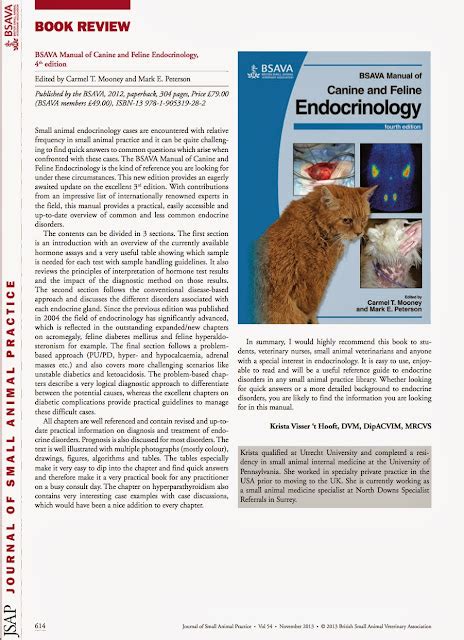 Animal Endocrine Clinic Review Of The Bsava Manual Of Canine And