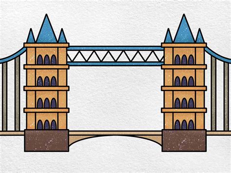 How To Draw Tower Bridge Helloartsy