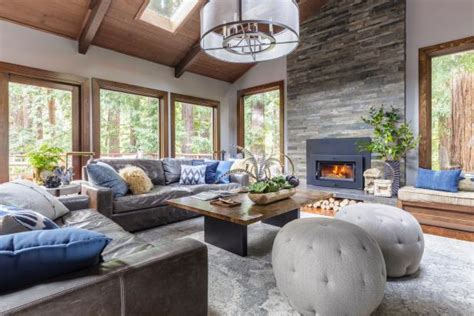 Transitional Living Room With Gray Sofas Hgtv