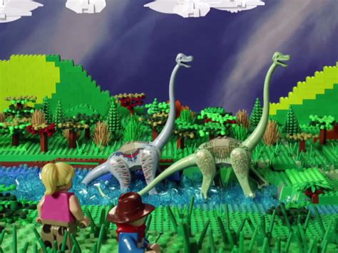 A Father Daughter Team Remakes Jurassic Park In Lego Form Ncpr News