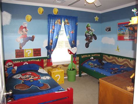Mario Brothers Bedroom With Images Mario Room Boy