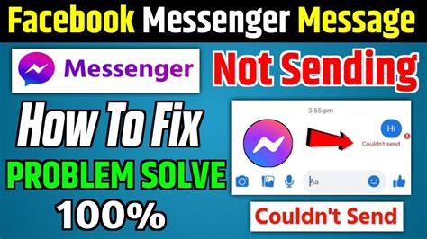 How To Fix Facebook Messenger Not Sending Messages Facebook Messenger