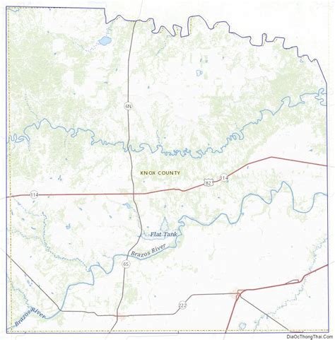 Topographic Map Of Knox County Texas Knox County Topographic Map Us