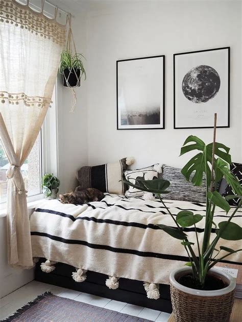 22 Black And White Boho Bedroom Decor Ideas 4 Boho Bedroom