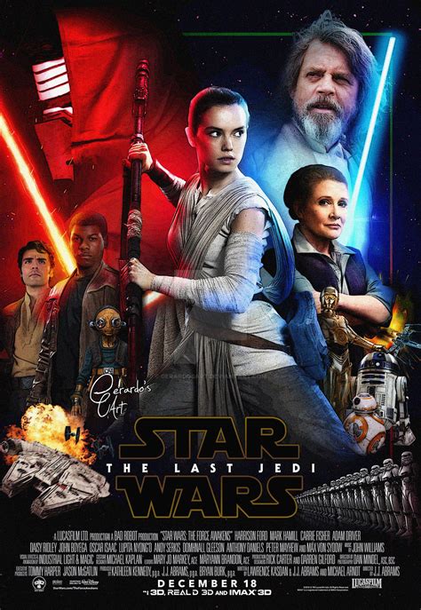 Star Wars The Last Jedi Poster By Gerardosart On Deviantart