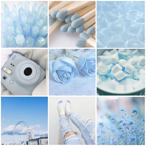 Blue And White Aesthetic Collage