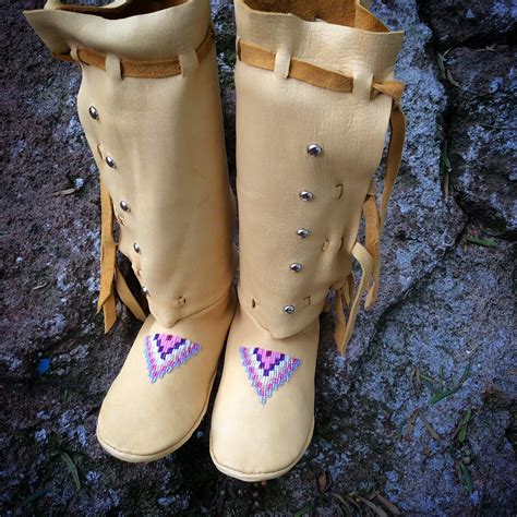 Lavendar Legging Moc Moccasin Pattern Moccasin Boots Native