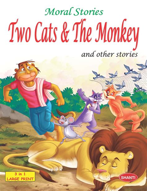 Story Book For Kids Moral Stories English Two Cats And The Monkey An