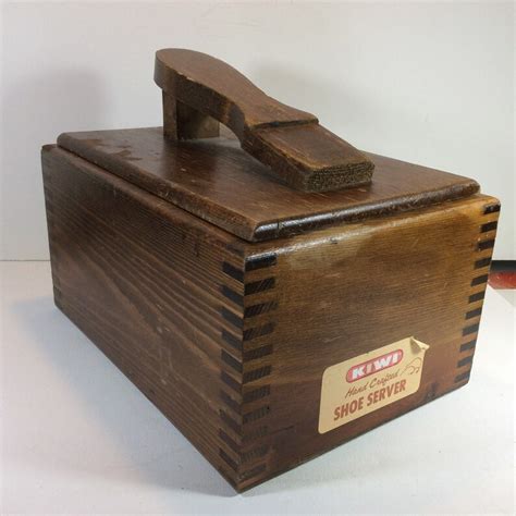 Antique Vintage Kiwi Hand Crafted Shoe Server Shoe Polish Box Etsy