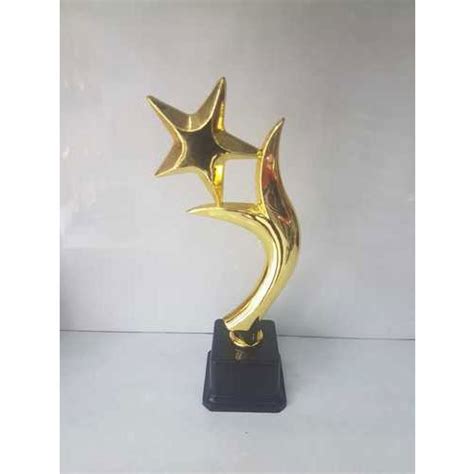 Golden Gold Plated Plastic Gold Star Trophy At Rs 40piece In Meerut