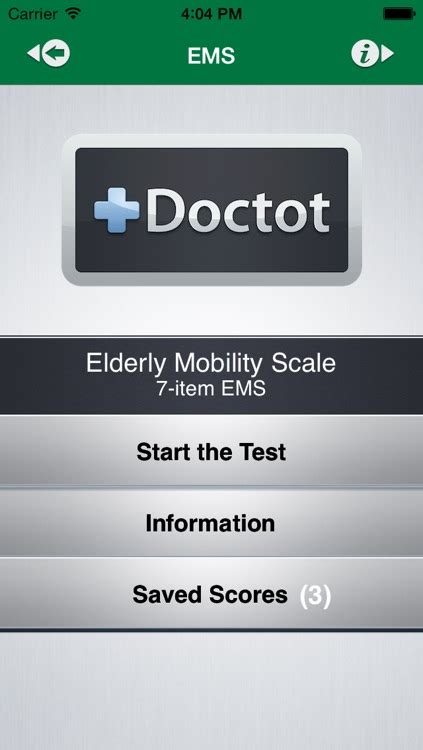 Elderly Mobility Scale By Doctot