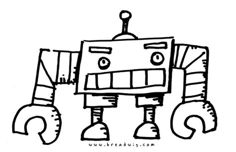 For kids and kids at heart all over the world. Simple Robot Drawing | Free download on ClipArtMag