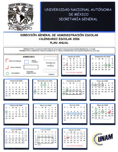 Calendario Escolar Anual 2005 2006