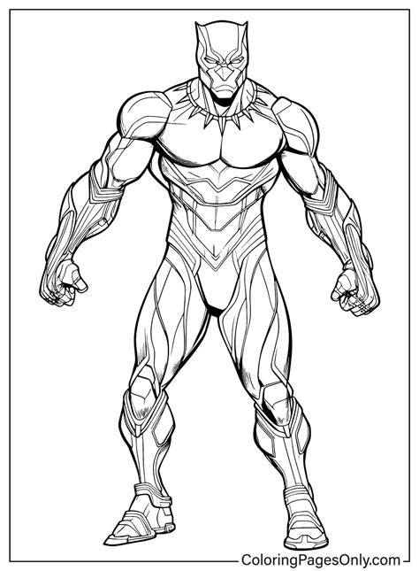 Free Printable Black Panther Coloring Page Free Printable Coloring Pages