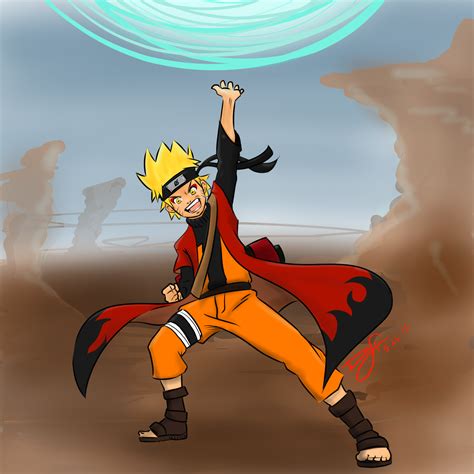 Naruto Sage Mode Odama Rasengan