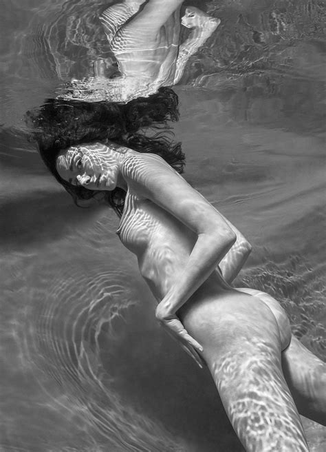 Alex Sher Under Underwater Black And White Nude Photograph Print
