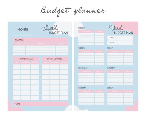 2 A Set Of Planner Memos For Keeping Track Of Expenses And Budgeting