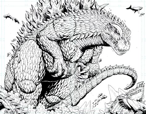 Earth Godzilla Coloring Page - 78+ Popular SVG Design