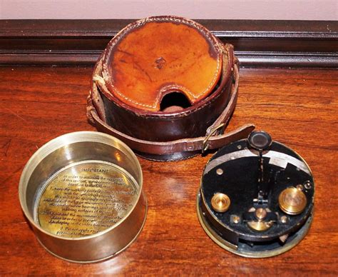 antique 1911 stanley london brass pocket box maritime sextant excellent and case 1826646897