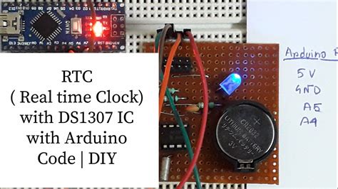 Rtc Real Time Clock With Ds1307 Ic With Arduino Code Diy Youtube
