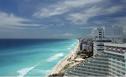Mexico Cancun Beach Sea Coast Waves Ocean