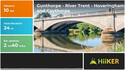 Gunthorpe River Trent Hoveringham And Caythorpe Trail Stages