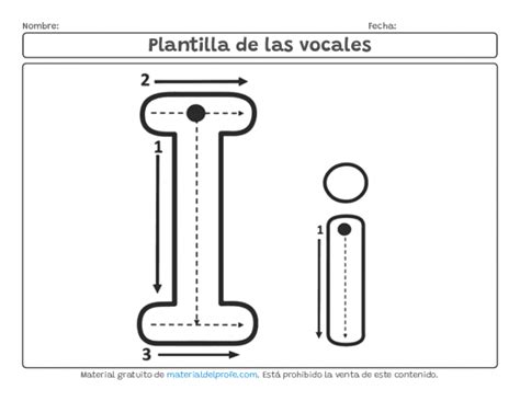 Plantilla De Las Vocales Material Del Profe 2024
