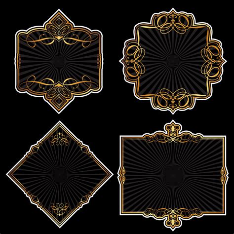 Gold Frames Collection Download Free Vectors Clipart Graphics