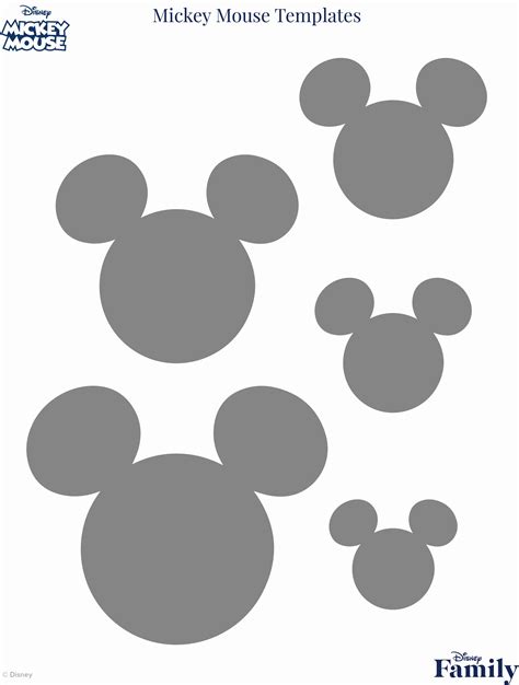 Mickey Mouse Face Stencil