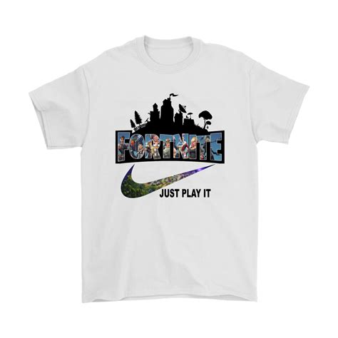Fortnite Battle Royale X Nike Just Play It Logo T-shirt by clothenvy png image