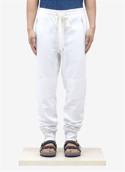 31 Phillip Lim Drawstring Cotton Sweatpants In White For Men Lyst