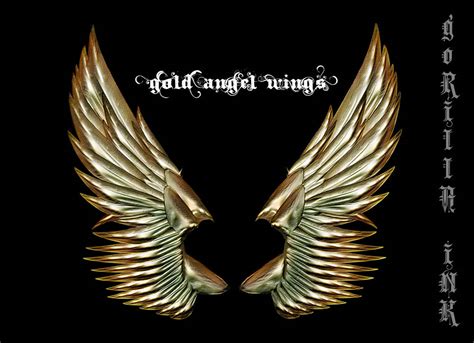 Gold Angel Wings By Gorilla Ink On Deviantart