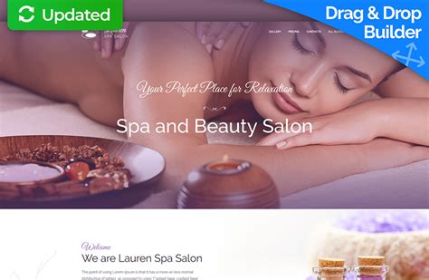 Spa Landing Page For Massage Therapist And Beauty Salon Motocms