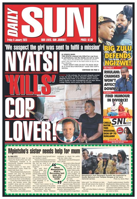 Daily Sun January 06 2023 Newspaper Get Your Digital Subscription