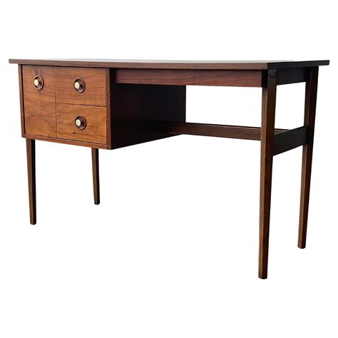 Mid Century Rosewood And Walnut Writing Desk At 1stdibs